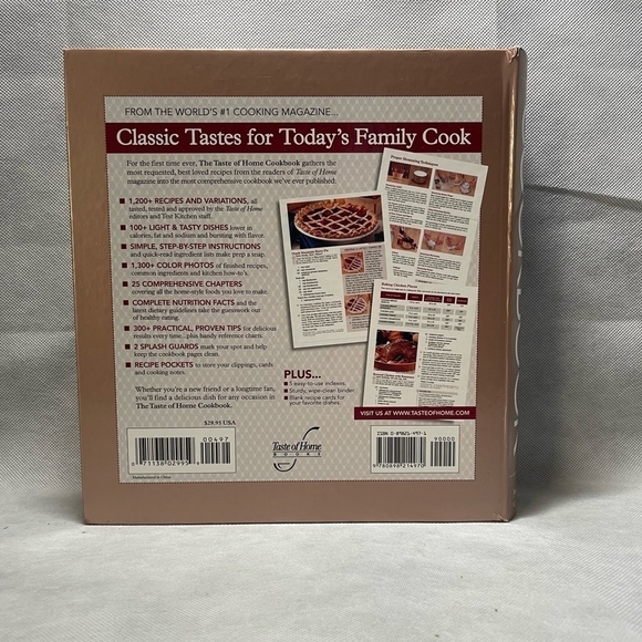 Recipes Book The Taste of Home Cookbook Book of Cooking Recipes - Picture 2 of 2